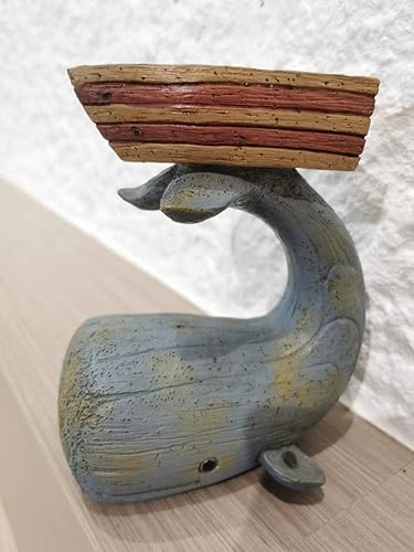 Miniatura 4 de Portavelas Tealight, decoración náutica, portavelas en forma de ballena para velas, dulces, joyas para bodas, inauguración de la casa, Navidad,