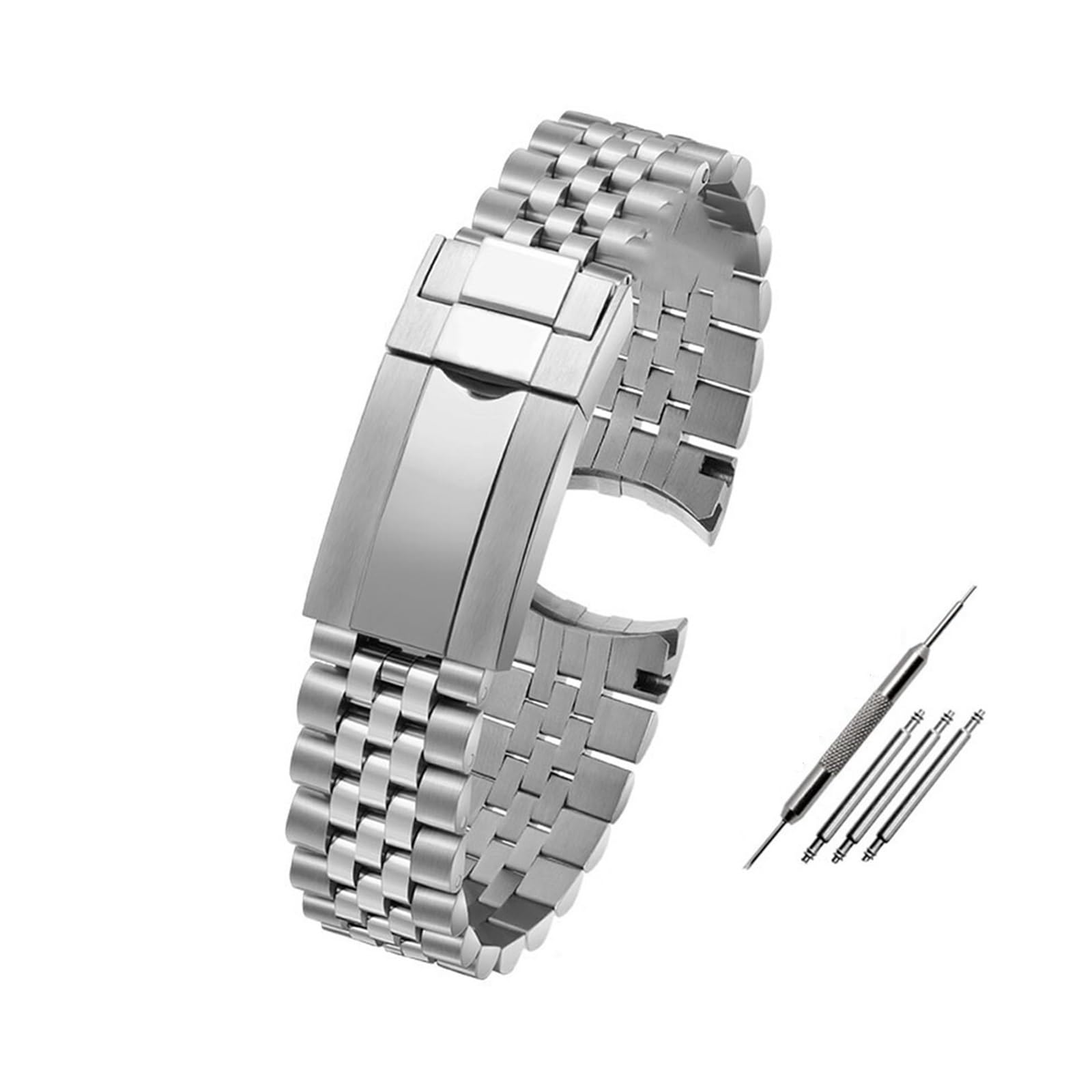 Bracelets de Montre en Acier Inoxydable Bracelets de Montre en Acier Inoxydable(Silver)