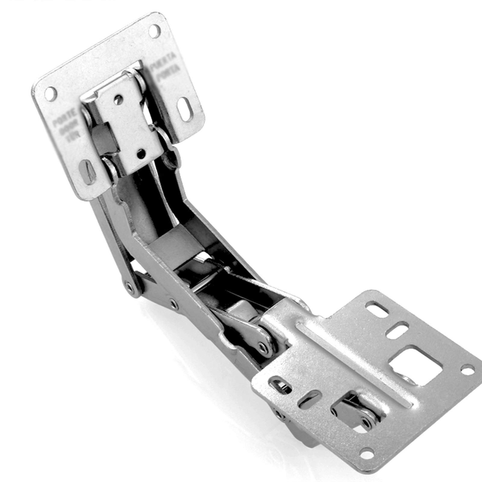 Bisagra de puerta Bisagras de ángulo de resorte sin orificio de perforación for gabinete Hardware de muebles de tablero grueso Bisagras de gabinete de esquina Cierre suave Superposición completa