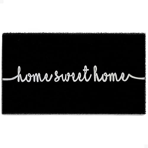 THEODORE MAGNUS Felpudo - Tapete de Bienvenida para Puerta Principal con Respaldo Antideslizante - Felpudo de Fibra de Coco Duradero - Perfecto para