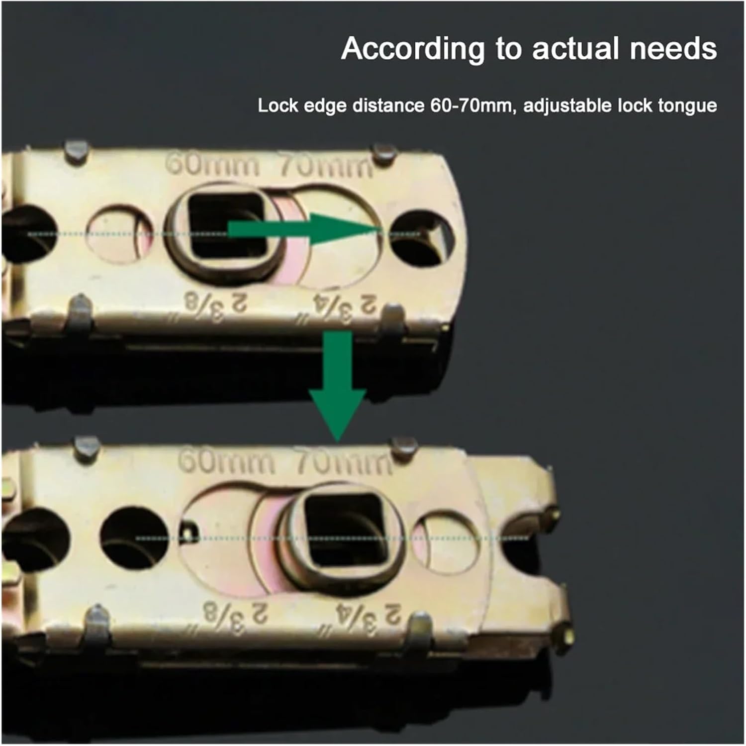 Door Lever Lock Stainless Steel Entrance Handles Interior Knob Replacement for Bedroom Front