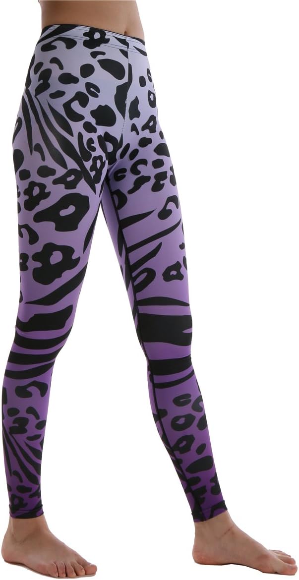 CFSKY Women’s Acitive Runing Ankle Yoga Pants Fitness Workout Leggings Printed Stretch All Color