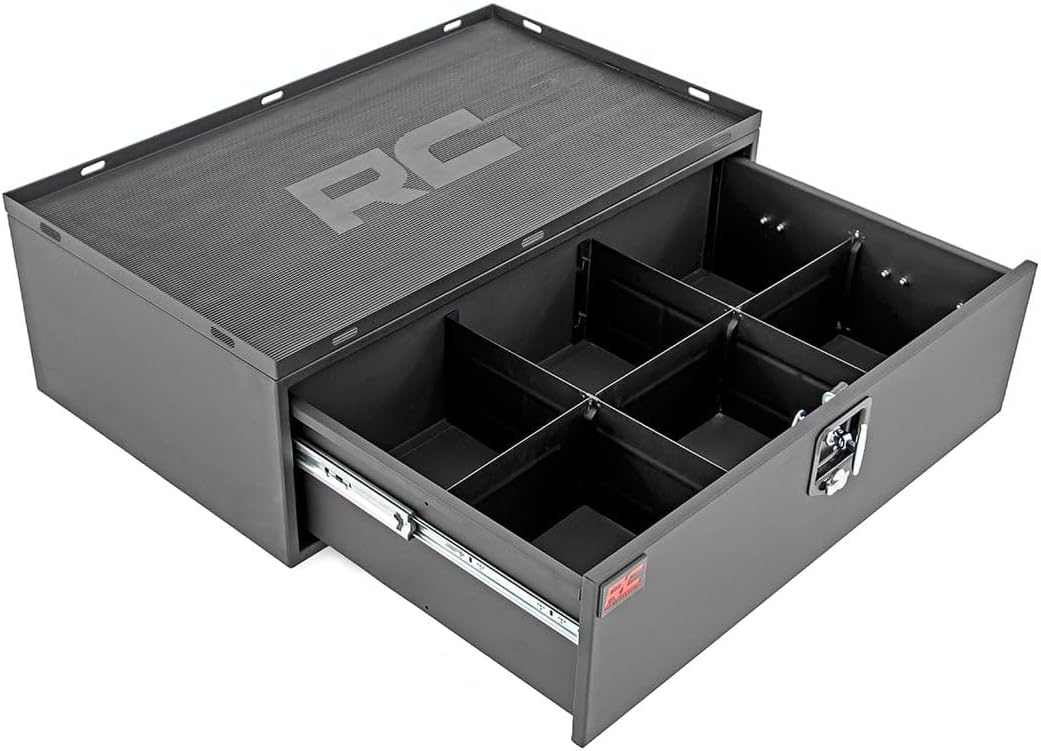 Rough Country Metal Lockable Storage Box for 2018-2024 Jeep Wrangler JL - 99030