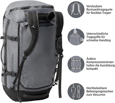 Eagle Creek Cargo Hauler Wheeled Duffel, 130L, Charcoal