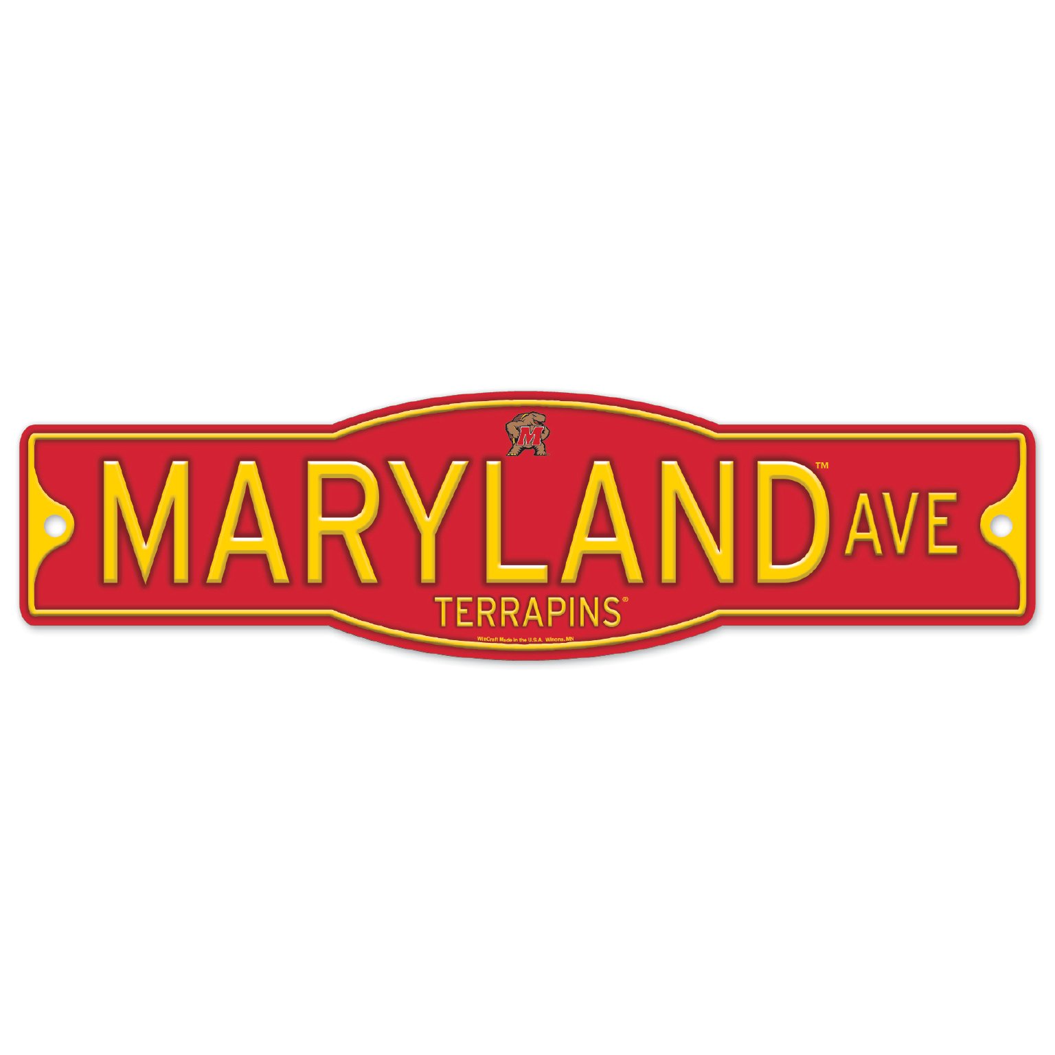 Maryland Terrapins 4" x 17" Plastic Street Sign