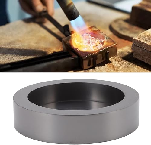 Miniatura 6 de Molde de lingote de fundición, molde de crisol de grafito, herramienta de fundición de lingote de lubricidad de grafito de oro y plata, molde de