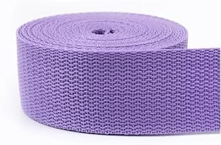 Cinchas Cinta de nailon de polipropileno PP de 5 metros, de 20 a 50 mm, for correas de cinturón, collares de perro, arneses, bandas for exteriores, prendas de vestir, cintas for zapatos(Purple,50mm)
