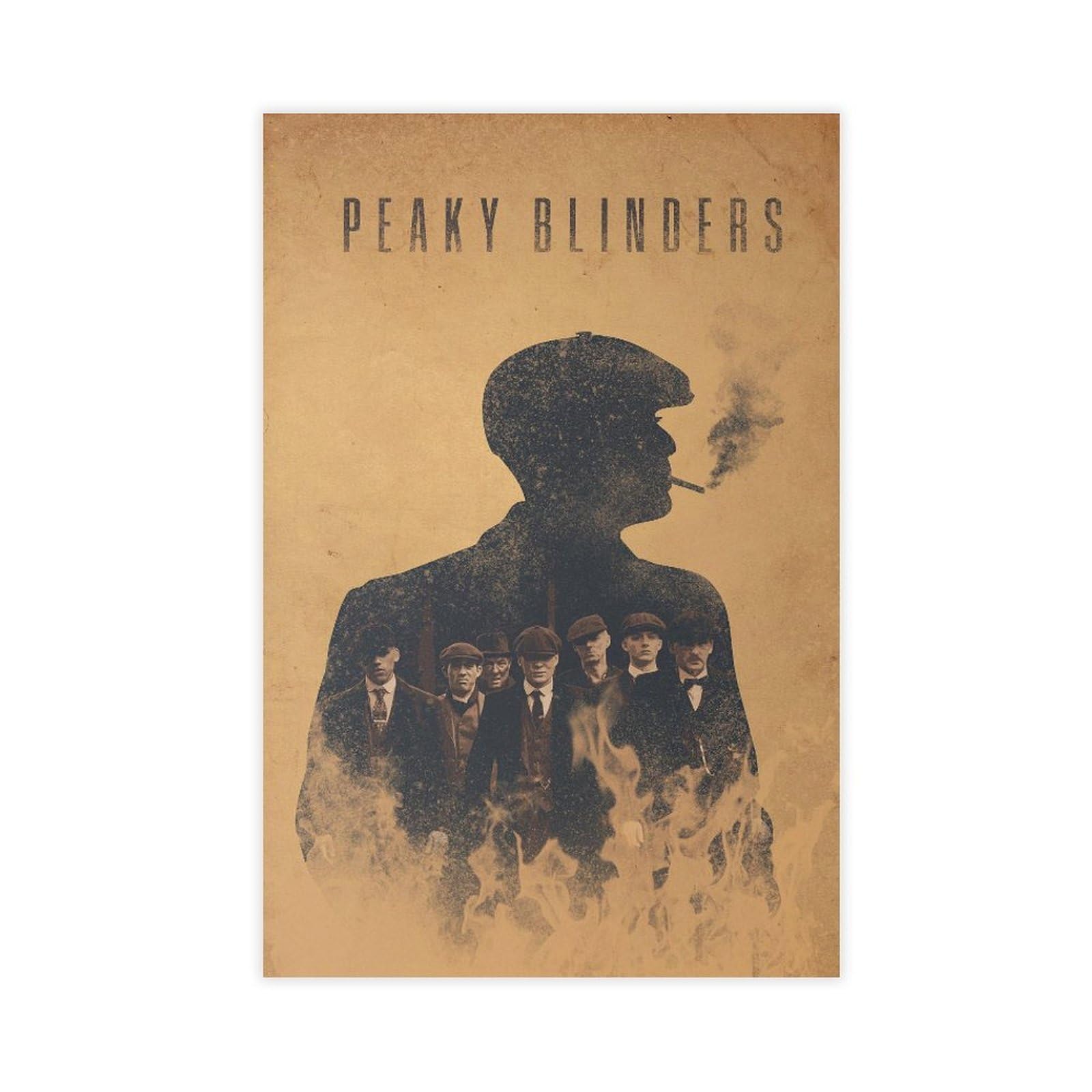 SFQQE Peaky Blinders Poster Tommy Shelby Canvas Poster Bedroom Decor Landscape Office Room Decor Gift 12x18inch(30x45cm)