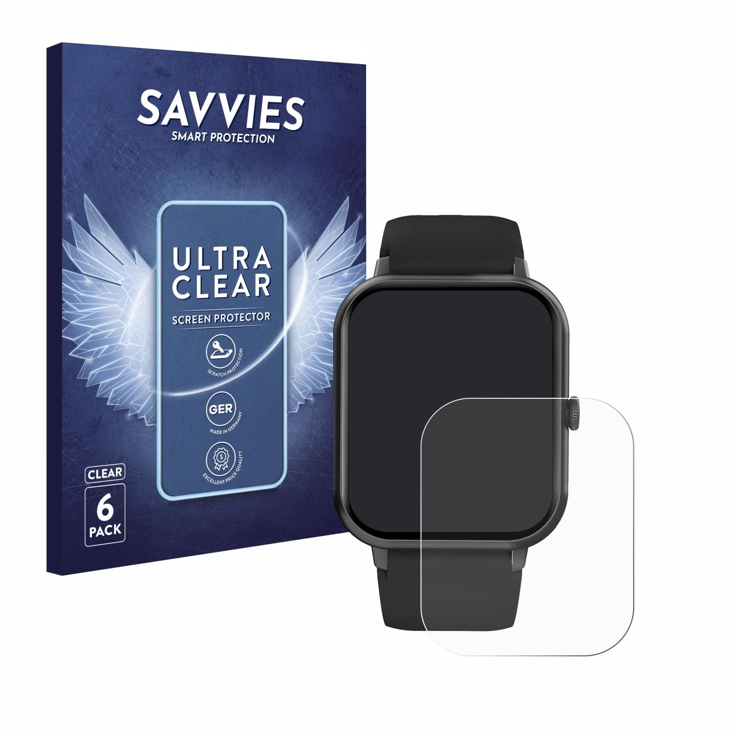 Protection écran Savvies Pour YYKY ET470 1.4" – 6 Films Ultra-clairs, Anti-rayures, Compatibilité Tactile – Découpe Laser Précise