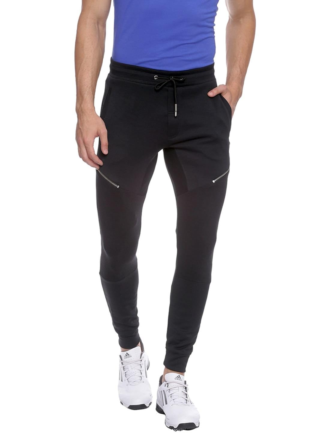 Proline Joggers Men's Grey Cotton Stylish Biker Pants with Side