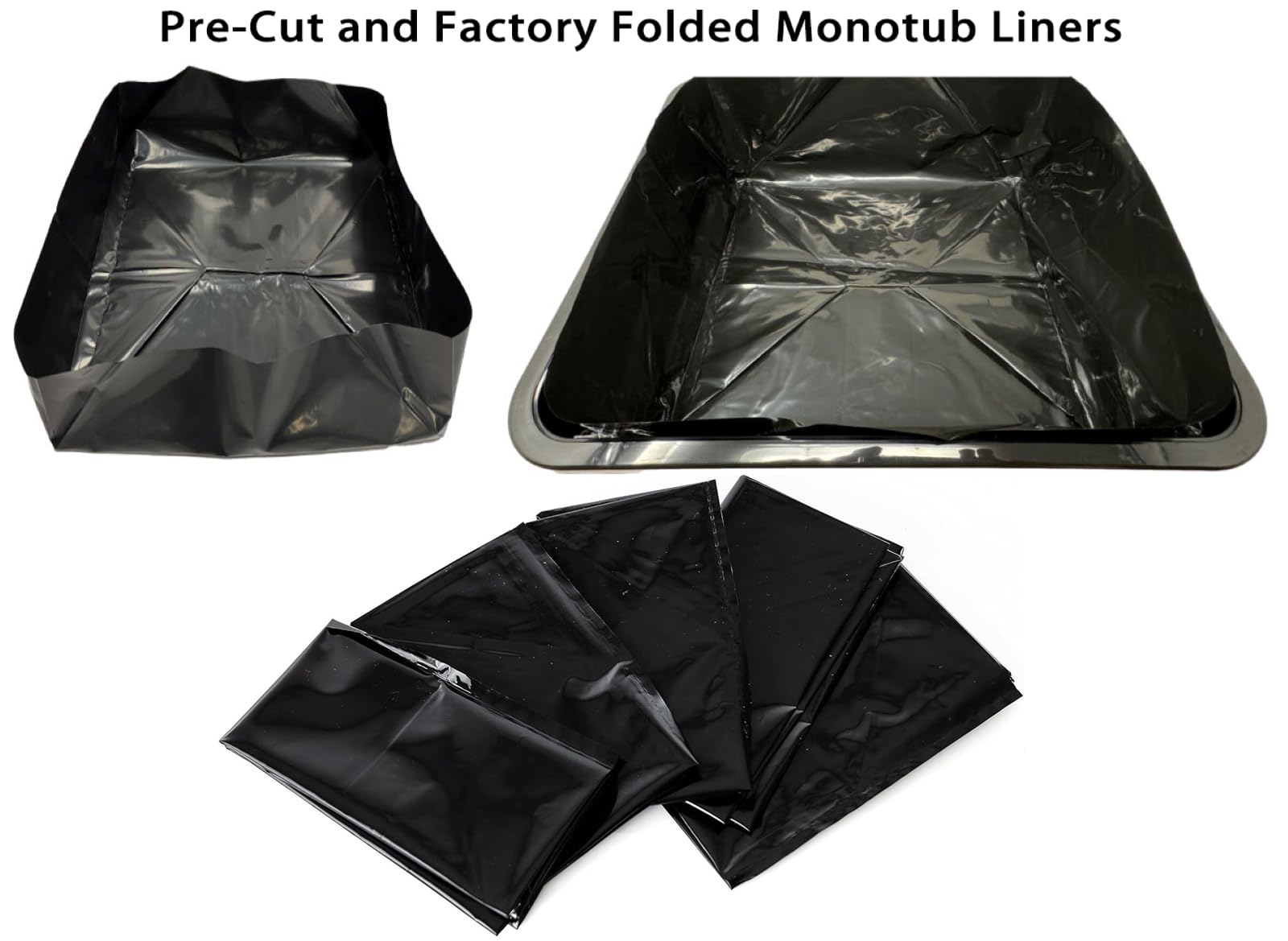 Large Pre-Cut Monotub Liners (3-Pack) Fits Large 66Q Monotub & More Large Pre-Cut Monotub Liners (3-Pack) Fits Large 66Q Monotub & More