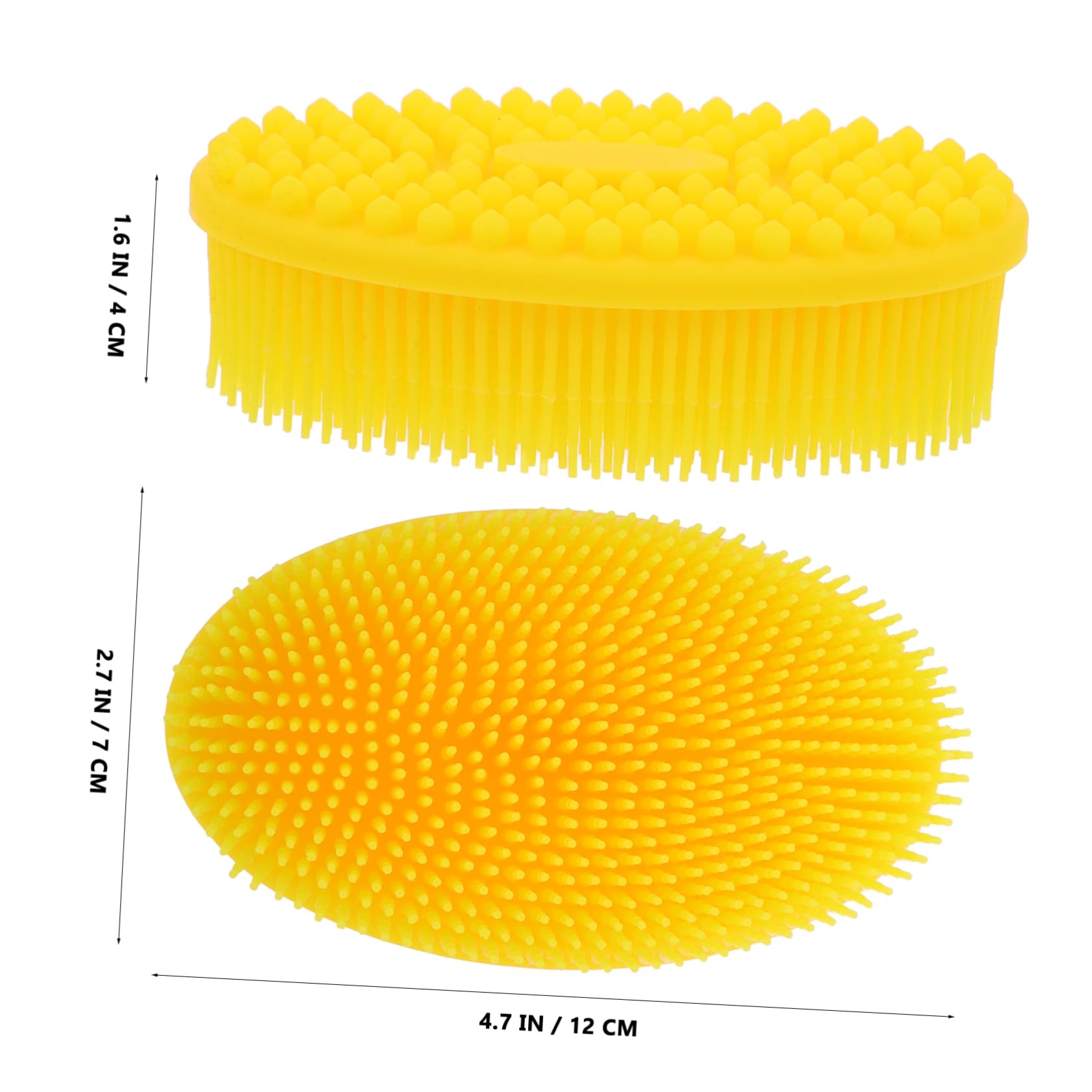 GLSTOY Soft Silicone Infant Hair Brush Bath Brush for Newborns Cradle Cap Removal Scalp Scrubber
