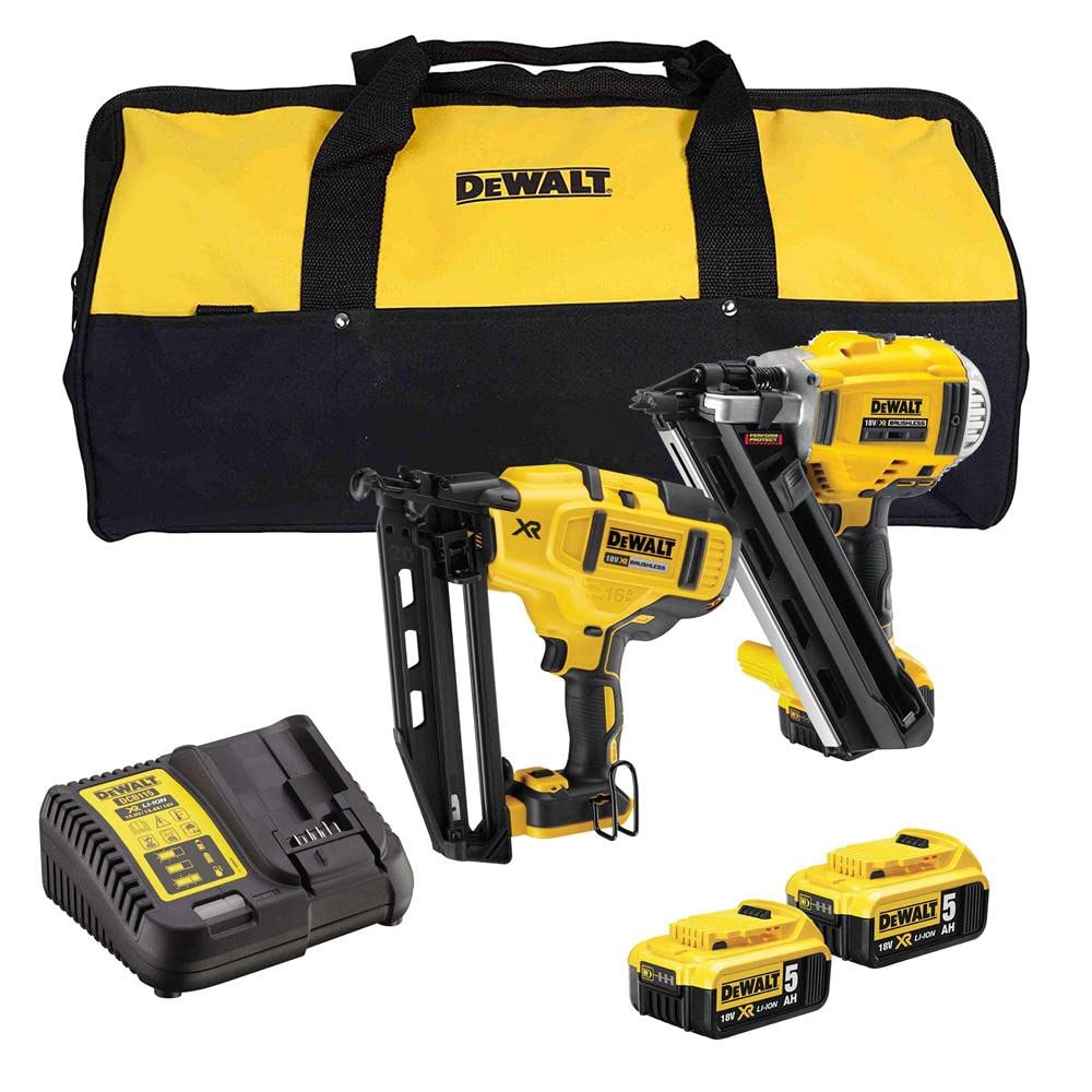 DeWALT DCK2046P2-GB XR 18V 1st Fix & 2nd Fix Nailer Kit