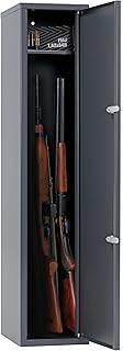 Buffalo 1015 Gun Rifle Shotgun Metal Small Security Cabinet Safe Storage with Separate Pistol/Ammo Area