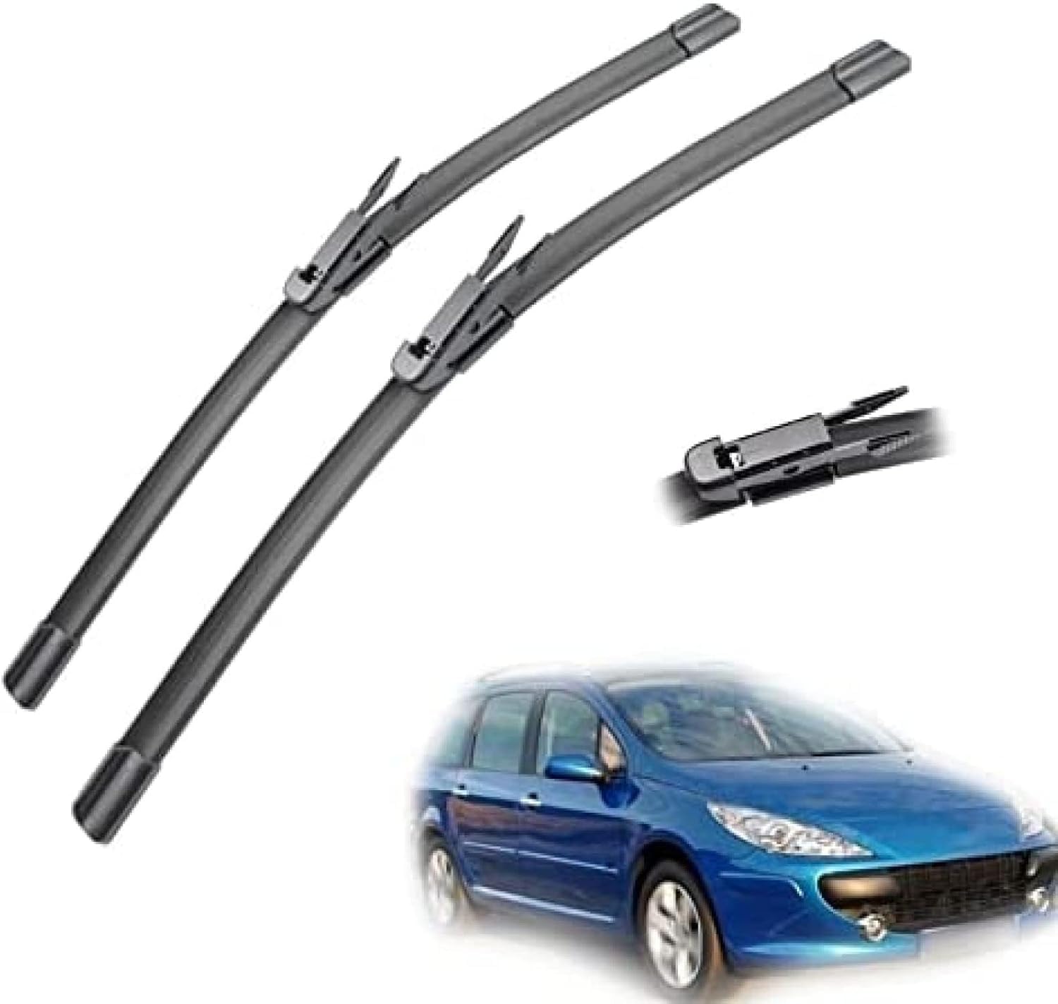 Oryginalny zestaw gumowych wycieraczek przedniej szyby do Peugeot 307 Hatchback 307CC 307SW Estate 2005 2006 2007 2008 2009, wycieraczka do samochodu