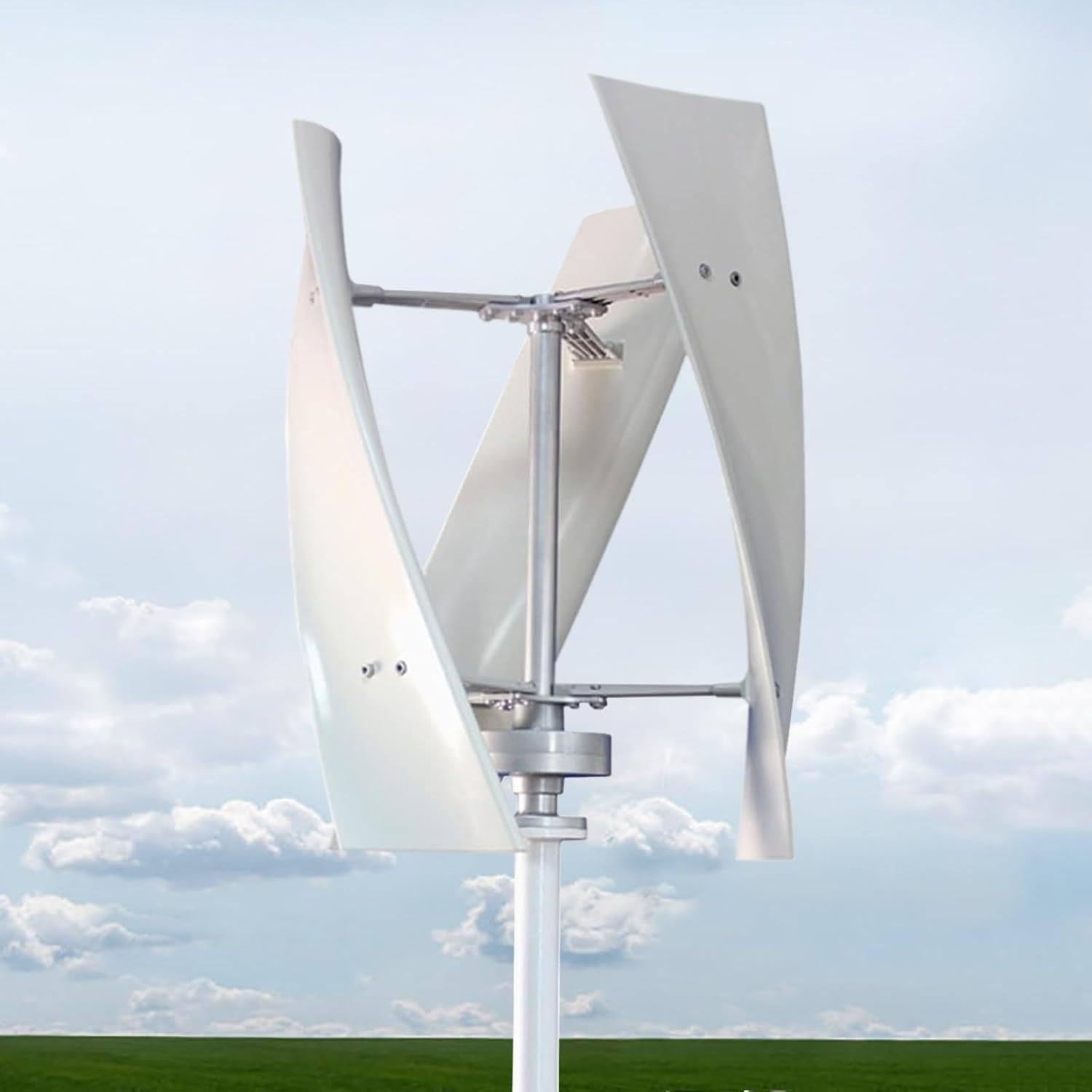 Zestaw turbiny wiatrowej o pionowej osi obrotu o mocy 300 W do użytku domowego, generator podłączony do sieci z kontrolerem, wydajne rozwiązanie w zakresie energii odnawialnej 24V~300W