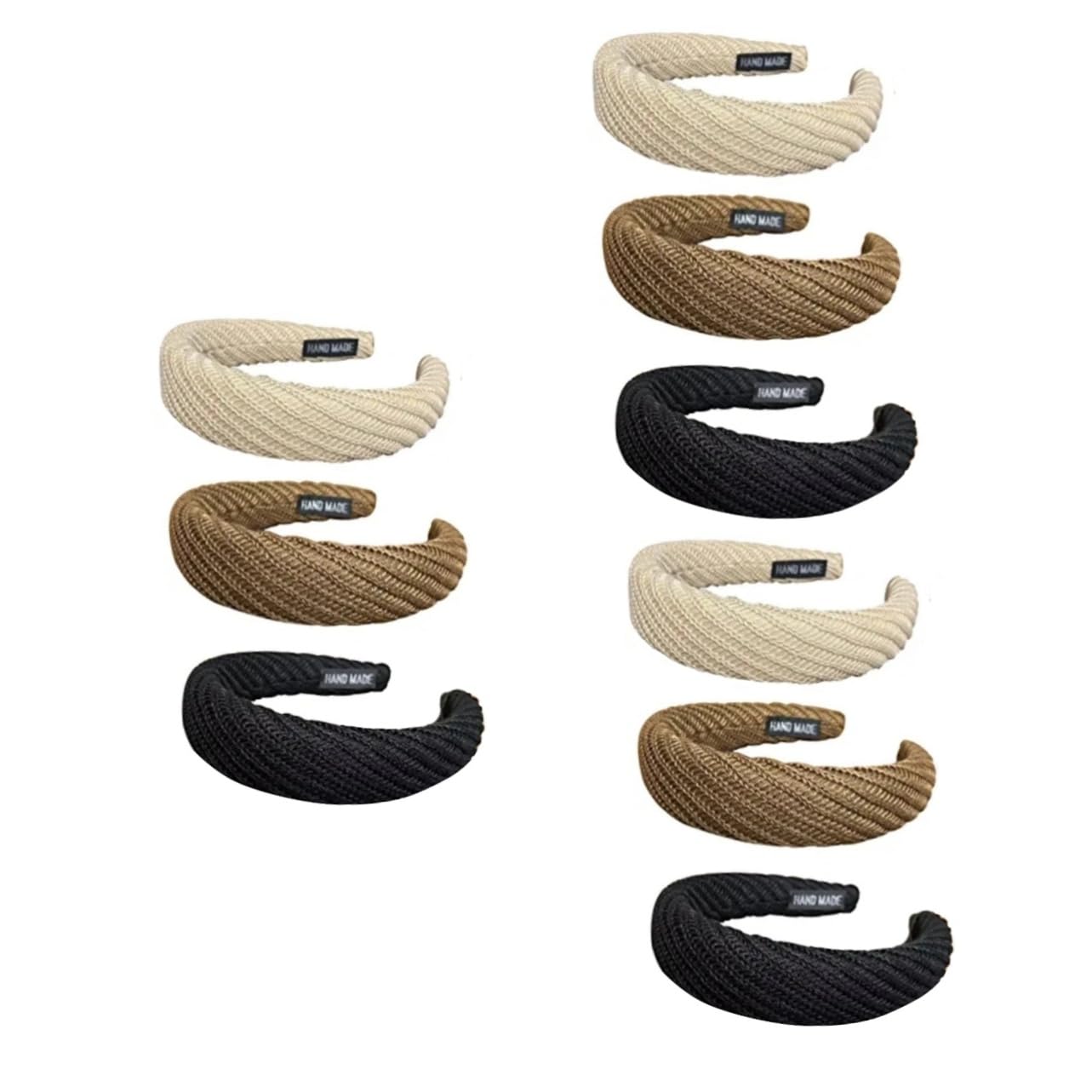 FRCOLOR 9piezas Diademas Anchas De Tela Minimalista Para Mujer y Niña De Sólidos Accesorios Para Cuidado Facial y Estilo Diario