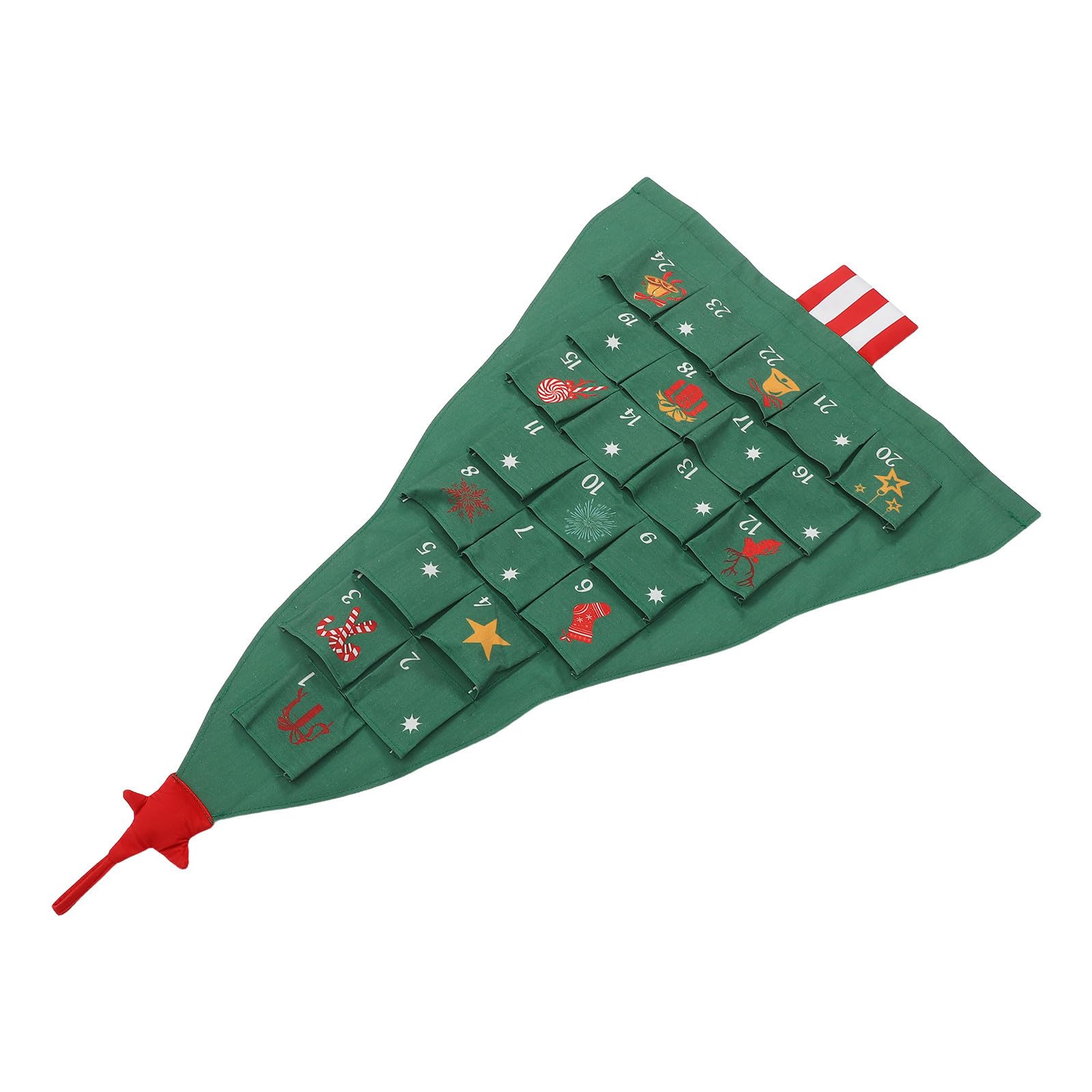 Toyvian 3 Set Calendario Dell’avvento Sospeso 3d con 24 Tasche Numerate