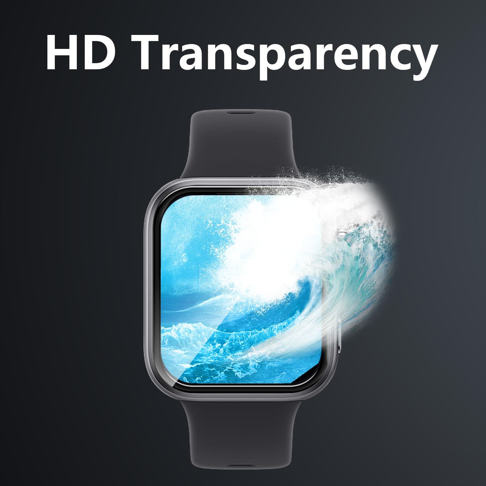 Osłona na wyświetlacz do Huawei Watch Fit 5, 4 sztuki przezroczysta ochronna, antyrysunkowa elastyczna folia, miękka przezroczysta HD TPU bez bąbelków