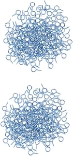 COHEALI 600 pcs self tapping screws Tiny Screw eye jewelry Eyepins Screw Eye Bails eye needle Boom rings