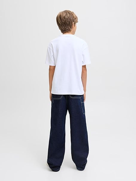 JACK & JONES Heren Jjialex Jjcarpenter Sq 202 Sn Jnr, Denim Blauw, 140