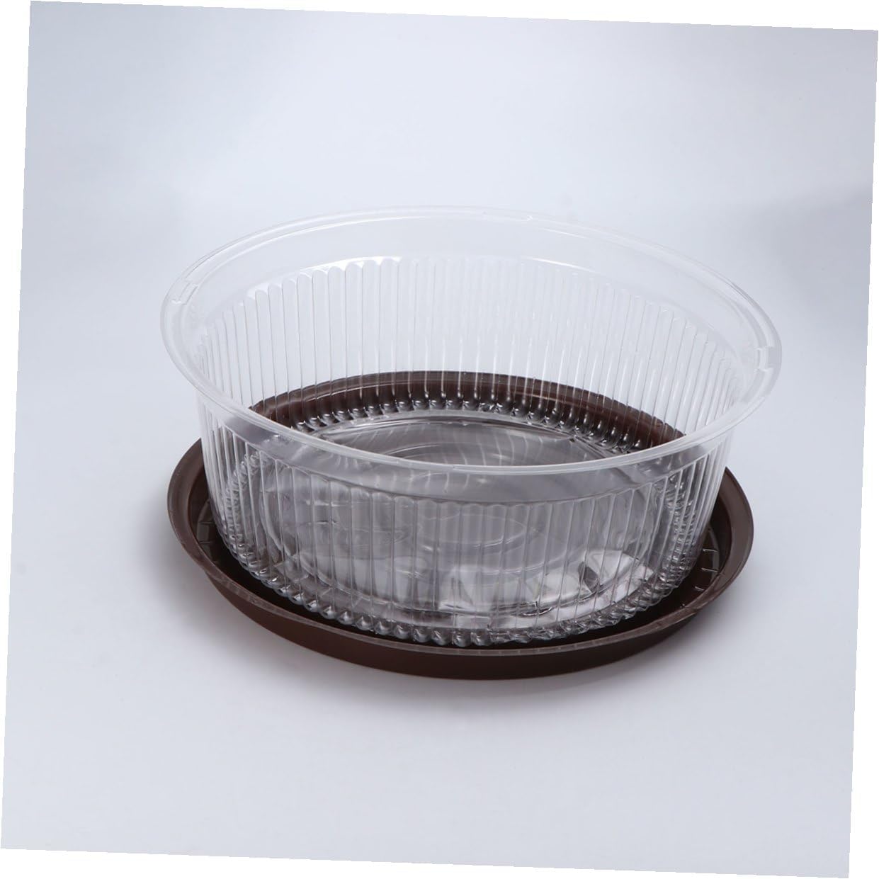 20pcs 8-inch Plastic Cake Boxes round Cake Carrier Containers for Cupcakes Pastries Baking Storage