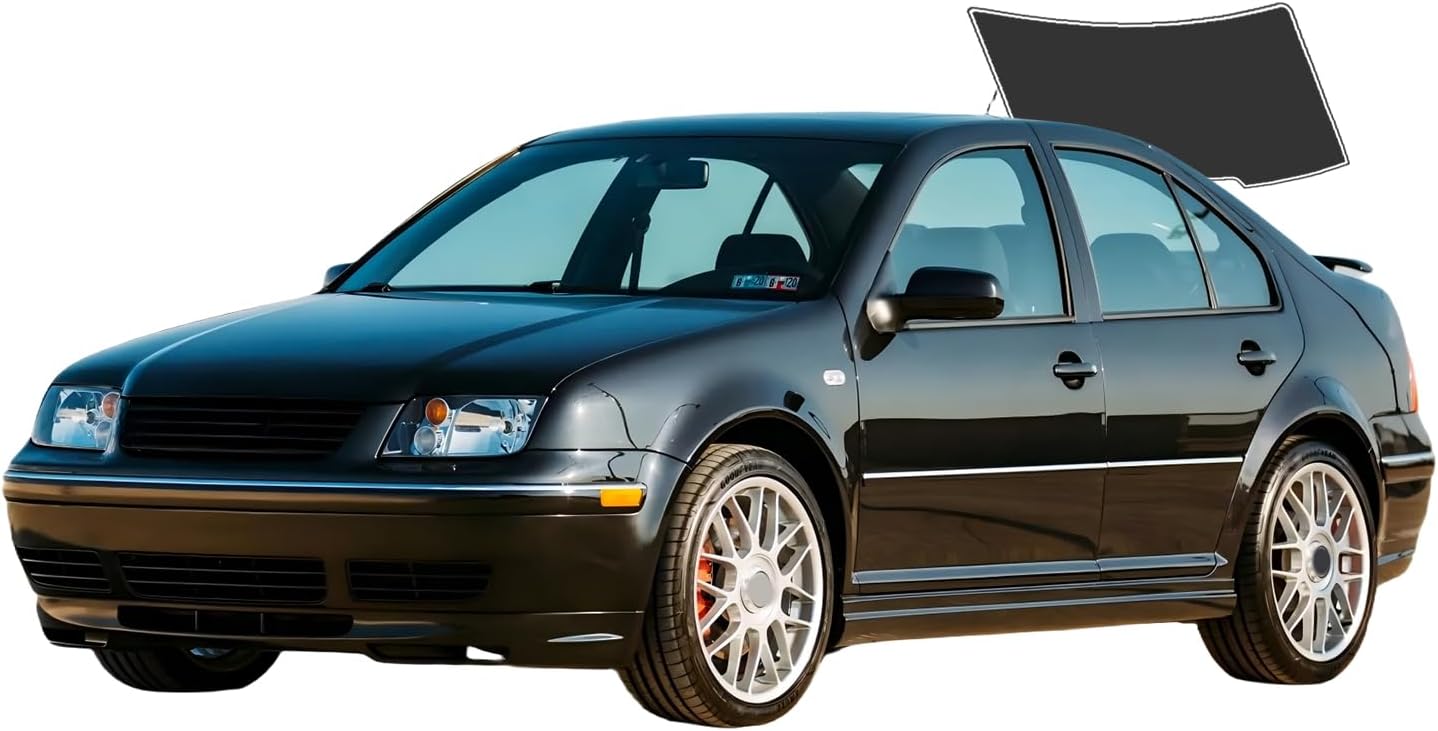 Precut Window Tint Film for Volkswagen Jetta Sedan 1999-2005 Rear Windshield 25% VLT 2Ply Anti-Shatter, UV Block, Privacy Protection, Easy Install, No Trimming Needed,Heat & Glare Reduction