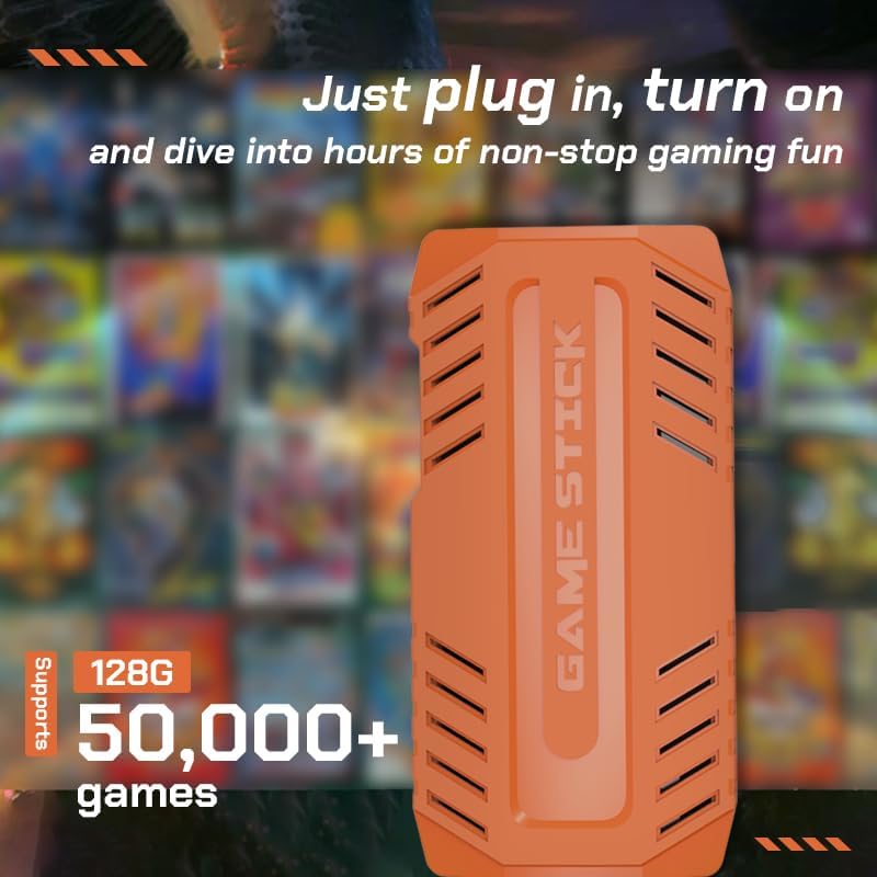 Miniatura 5 de Nueva consola de juegos retro U36 2025, más de 50000 juegos y 40 emuladores, con controladores inalámbricos duales de 2.4G, Plug and Play 4K HD HDMI