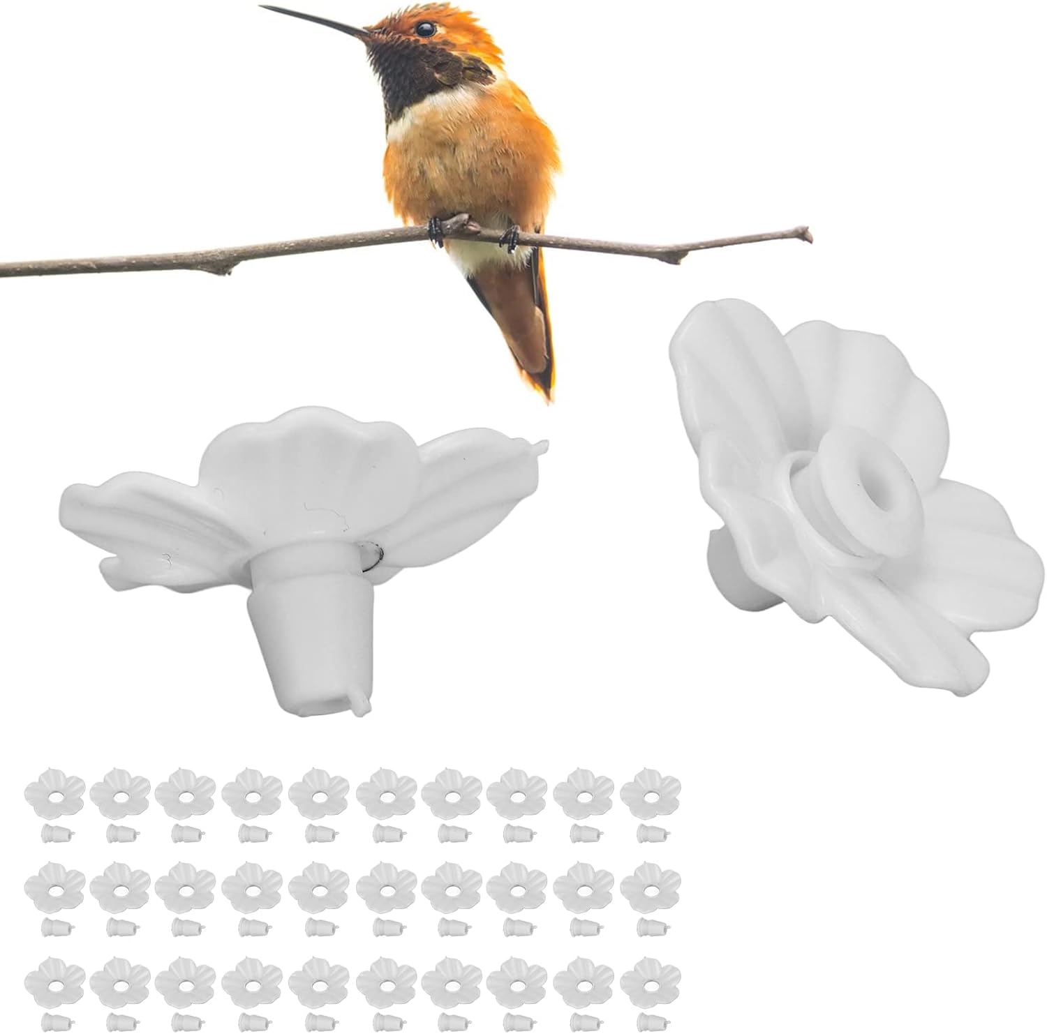 30 Sets Hummingbird Feeder Replacement Flowers