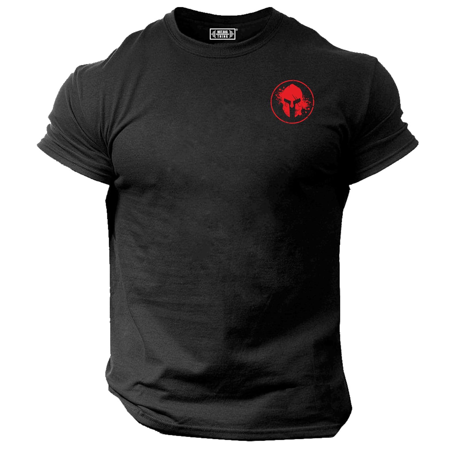 GenericBlood Spartan T Shirt Pocket Gym Clothing Bodybuilding Training Sparta Workout Exercise Boxing MMA Top - Red Print