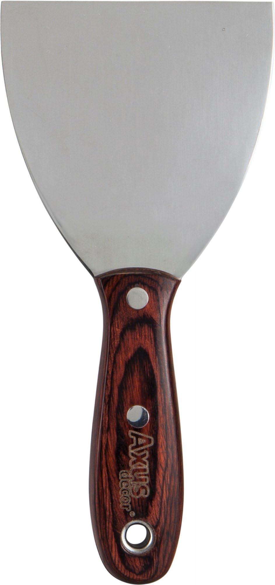 Axus Decor S-Fill (Grey Series) Stainless Steel Flexible Filling Knife, Filler Knife - Putty Knife for Professional & DIY Projects - Anti Rust Blade and Ergonomic Aleetwood Handle - 4 Inch/ 100mm