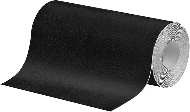 AvoDovA 1 Roll Nylon Repair Patches, 3 Inch x 79 Inch Nylon Tape, Nylon Self Adhesive Waterproof Puncture Repair Patch Kits for Down Jacket, Tent Clothes, Bag, (Black)