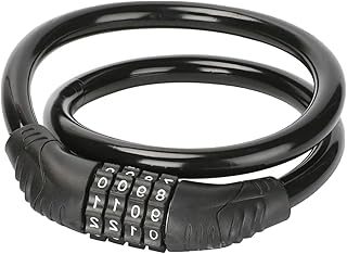Bicycle Lock with Combination Code, Combination Lock Bicycle 4 Digit, Bicycle Lock with Numbers for Children, Chain Lock Combination Lock, Bicycle Accessories Children's Bicycle Lock for Bicycle,