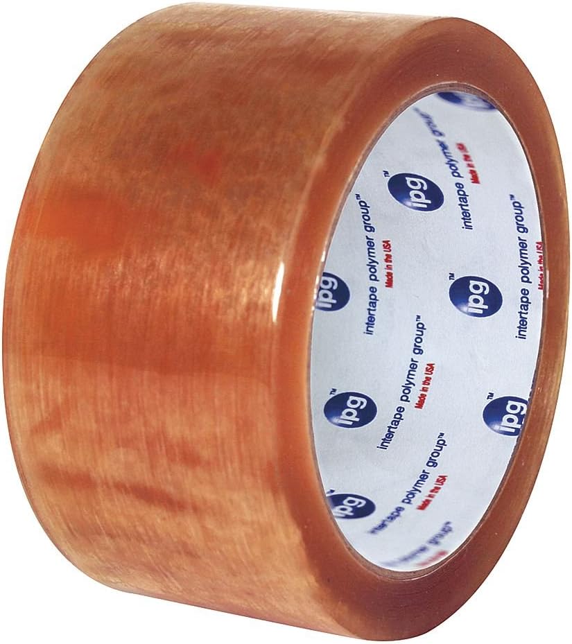 Intertape Polymer (IPG) N8220G Carton Sealing Tape, Clear, Rubber Tape Adhesive