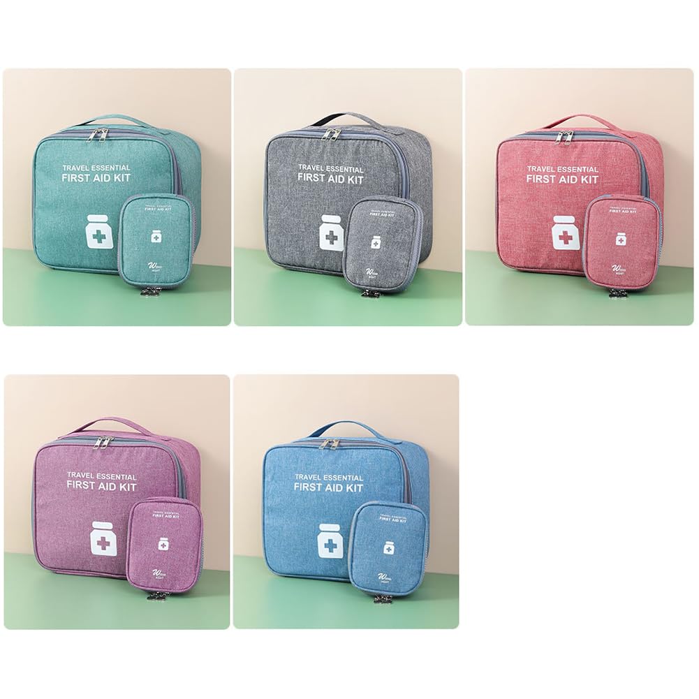 Borsa Pronto Soccorso Vuota First Aid Kit Pouch Kit di Pronto Soccorso da Viaggio Borsa per Medicinali da Viaggio per Casa, Esterno, Ufficio, Alpinismo, Campeggio