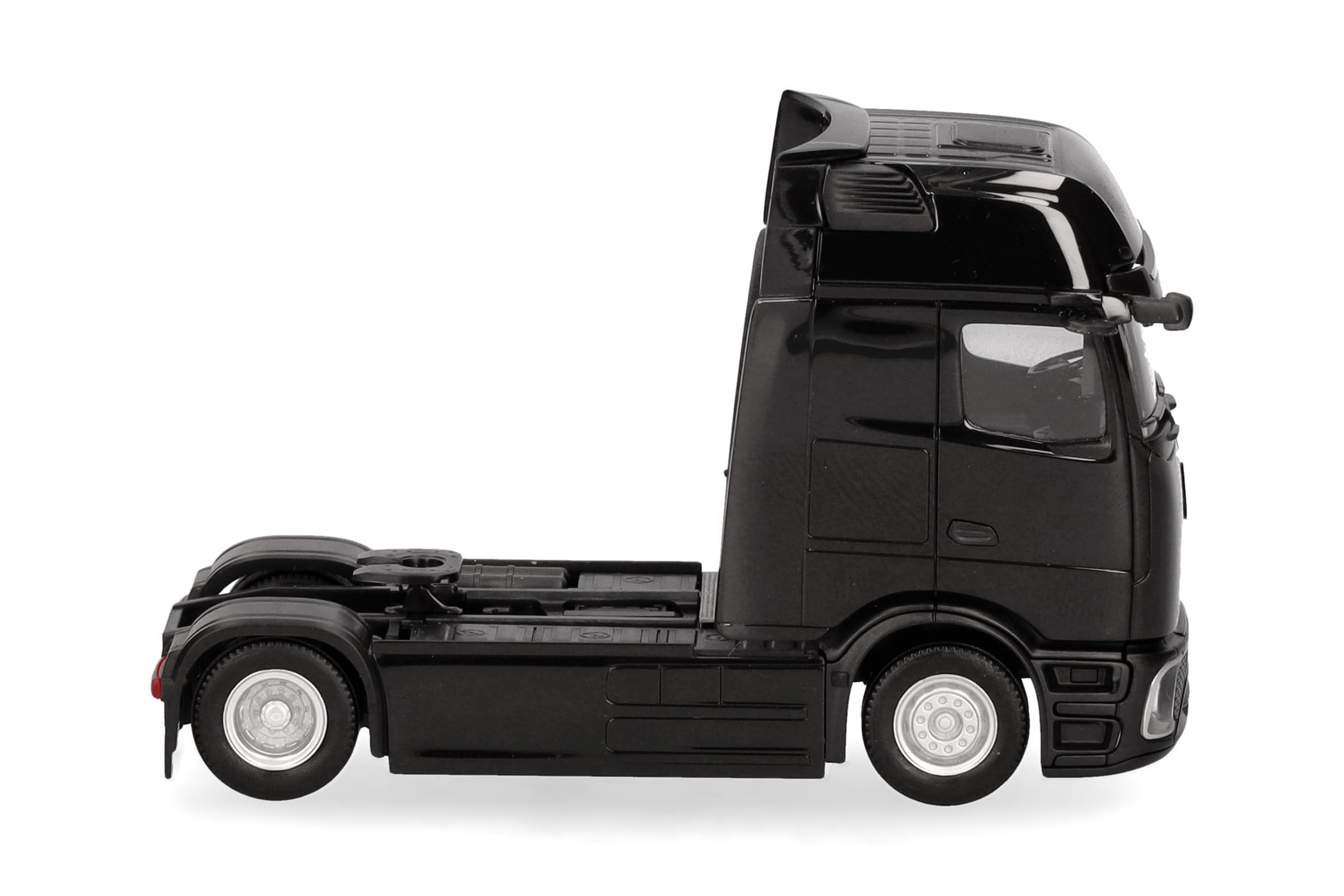 Herpa Model Truck Mercedes-Benz eActros Procabin GigaSpace tractor 2-axle, black, miniature scale 1:87, collectible - Image 3
