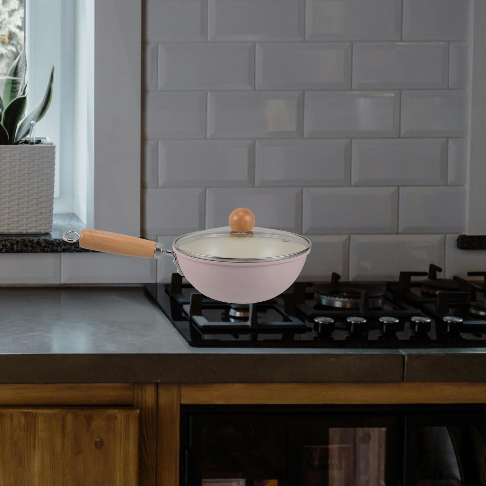 Sartén Pequeña Antiadherente de Hierro para Cocina de Inducción con Mango Resistente y Superficie Duradera Adecuado para Comidas Familiares en Estufa
