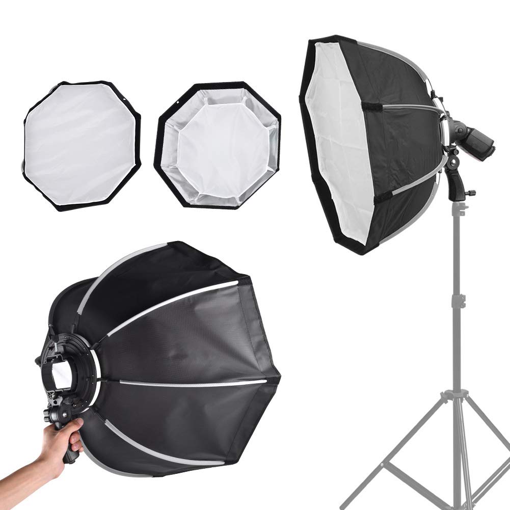 Nikou Softbox 65 cm pieghevole ottagonale diffusore flash portatile per Speedlite