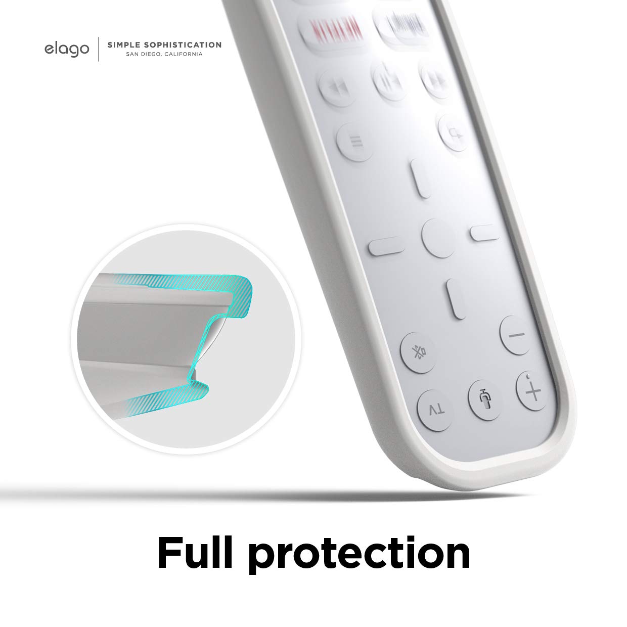 elago Coque en Silicone pour PlayStation 5 Media Remote | Compatible avec la Télécommande Média PS5 (Blanc)