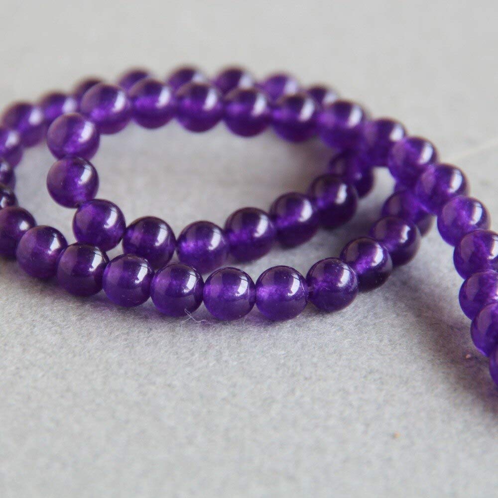 27mm Flower Shape Purple Lava Rock Beads Strand - 15 Inch Natural Stone Jewelry Making Supplies