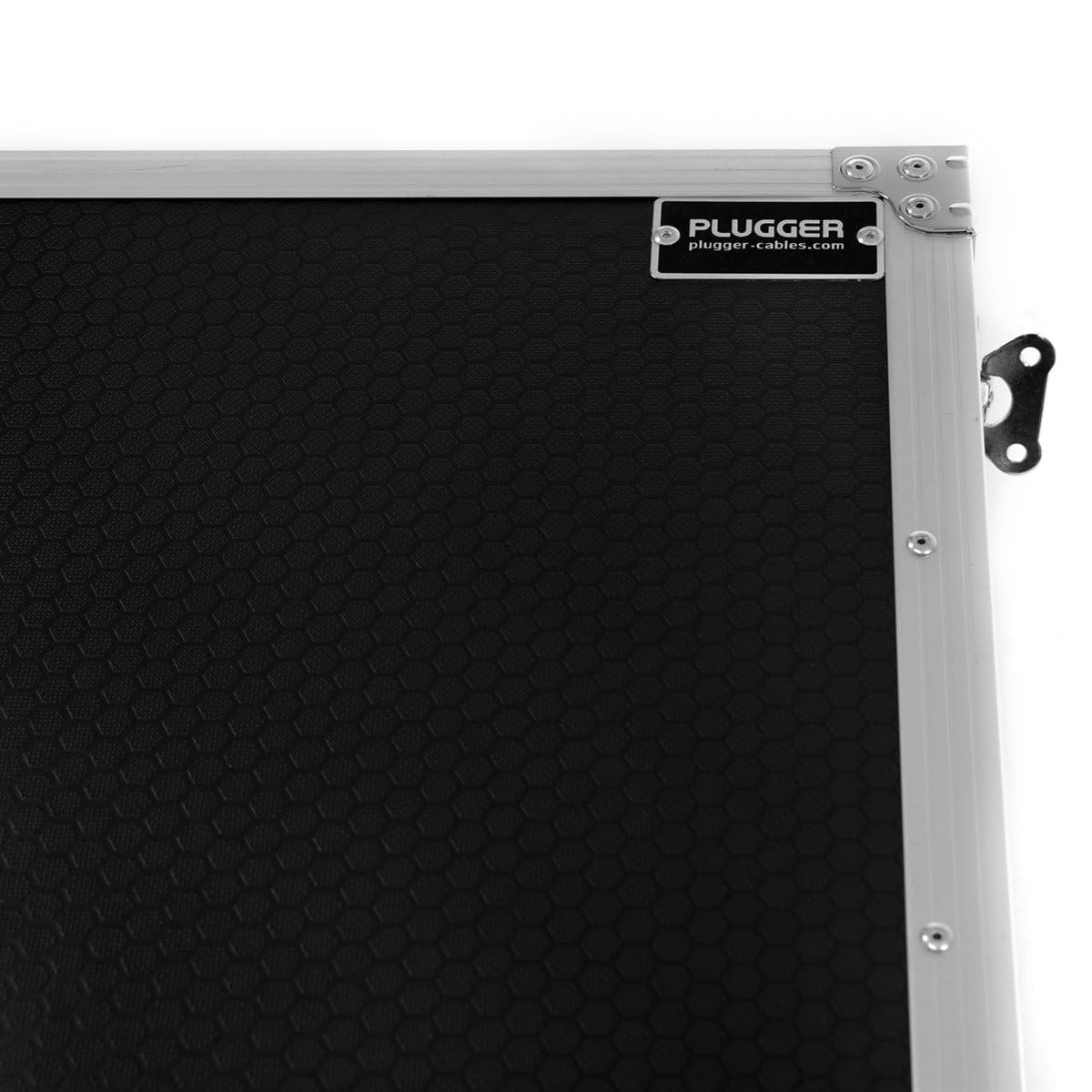 Plugger Case Flight case Rack 6U Universale 19 pollici Nero Slide preforati per dado-gabbia. Valigetta 6U 19". Angoli in alluminio Rinforzi angolari Qualità professionale per musicista, DJ.