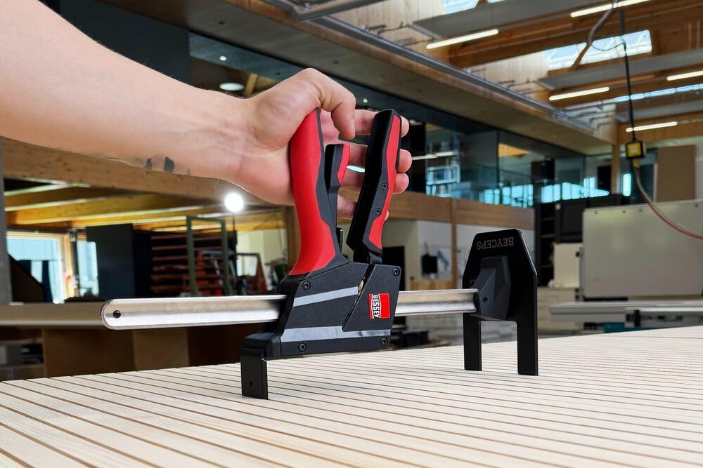 BESSEY BEYCEPS BEY23 - Herramienta de montaje con una sola mano, elevación/expansión de 5 a 230 mm, tensores 170-390 mm, trabajos de montaje con hasta 180 kg de fuerza de elevación, herramienta de