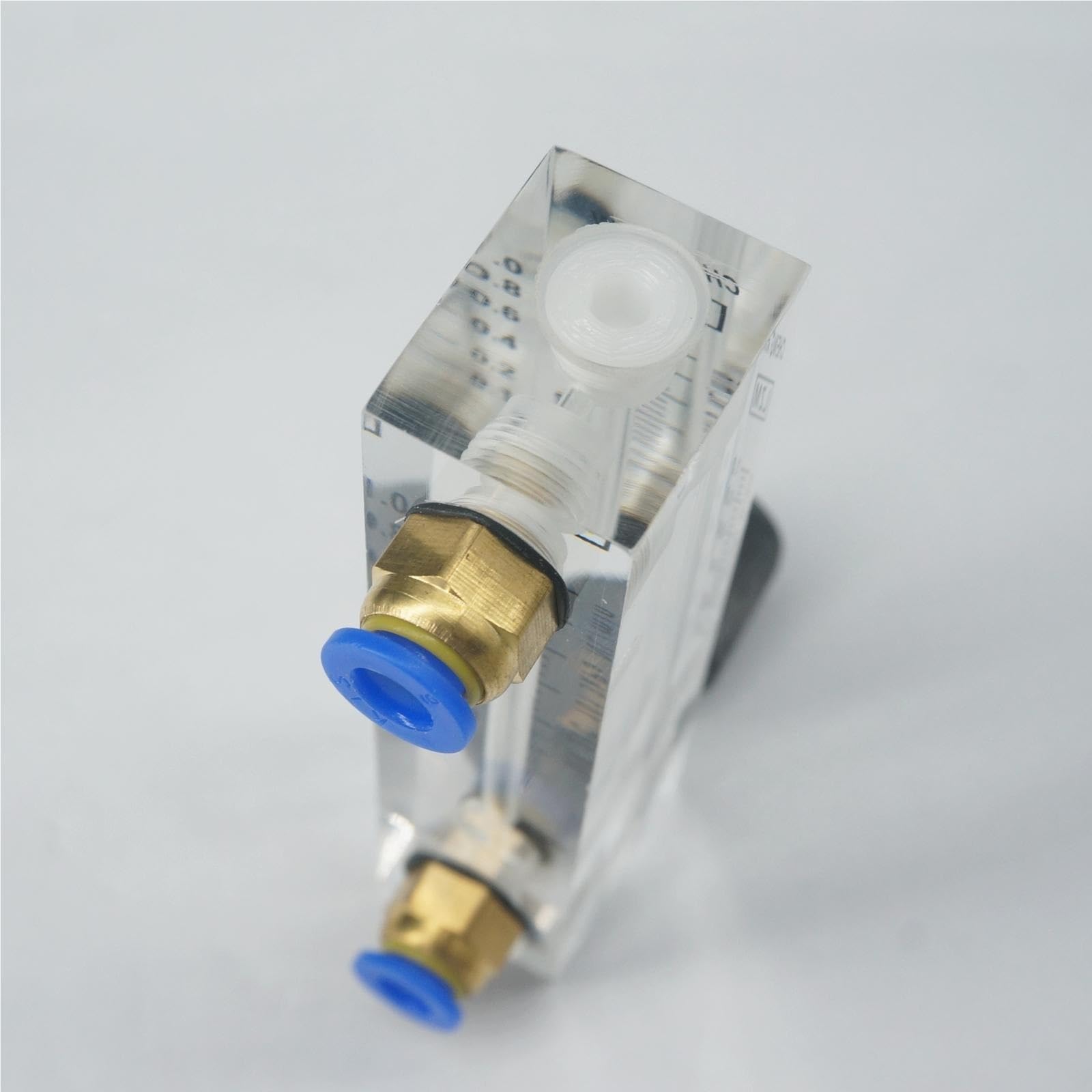 Panel acrílico de LZM-4T, medidor de flujo de aire rotámetro con válvula de Control, tubo OD de 6mm, 0,1-1LPM, LZM-4T
