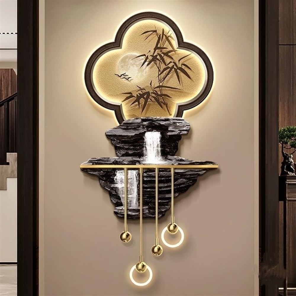 Decoración de Pared LED 3D con Fuente de alimentación enchufable, decoración de Pared 3D para Sala de Estar, Pintura Decorativa LED con Relieve 3D, Arte de Pared 3D para el hogar,