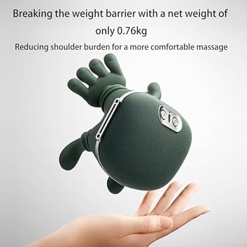 Miniatura 6 de Masajeador eléctrico de cuello para aliviar el dolor, masajeador de tejido profundo con 3 modos y 2 niveles de calor, uso manos libres con correa,