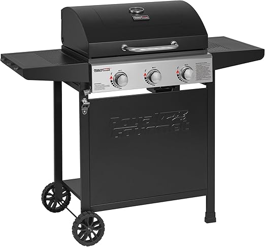 Royal Gourmet GH3000E-F 3 Burner Gas Barbecue, Black