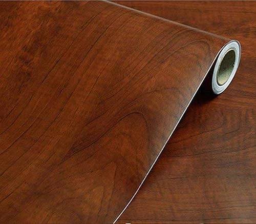 Papel de grano de madera de arce marrón, para despegar y pegar, papel tapiz para gabinete, puerta, armario, pared de madera, calcomanías de