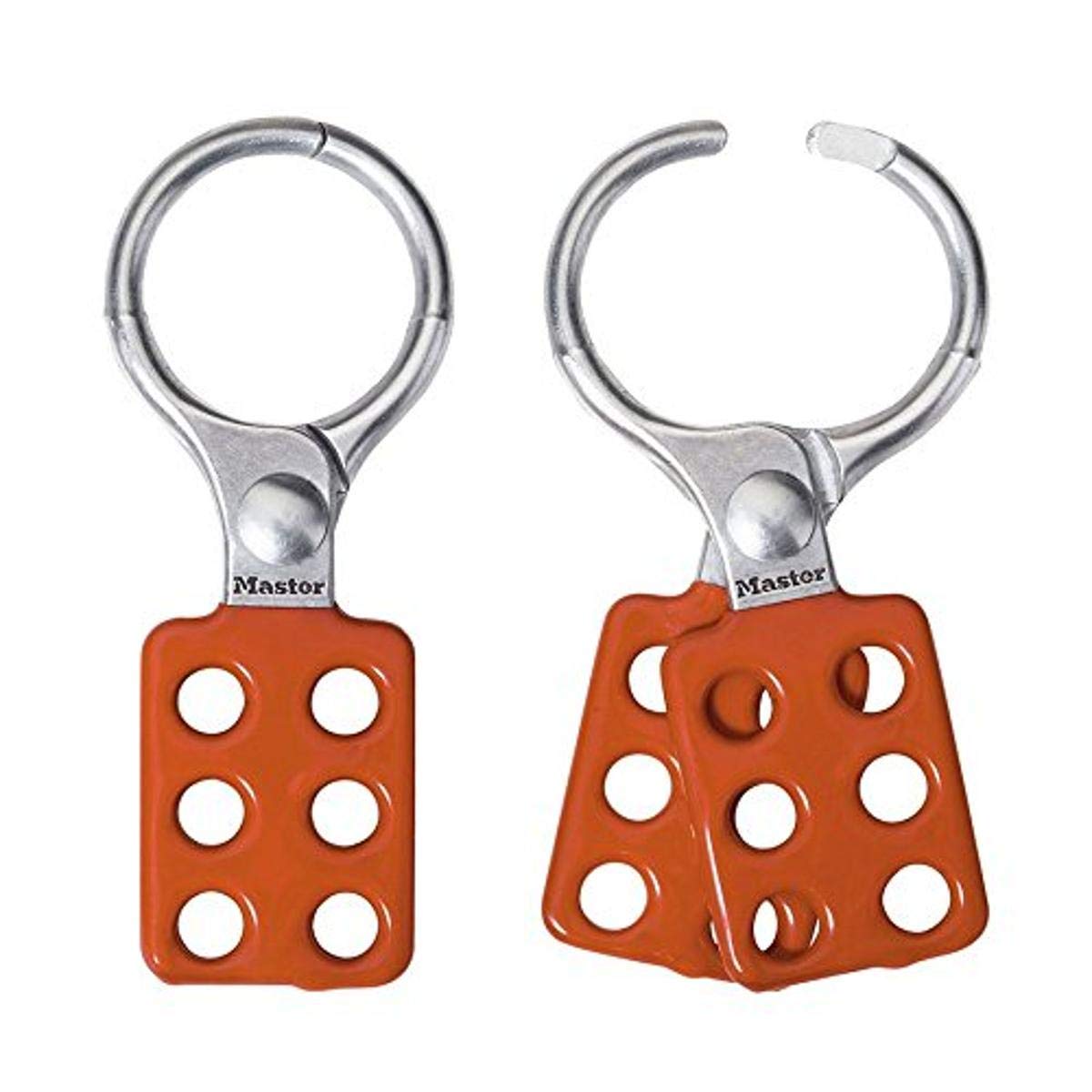 Master Lock 417 1 1/2" Aluminum Lockout Hasp, 1 1/2" Aluminum Jaws, Red