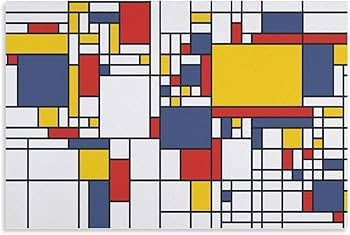 Amazon.co.jp: ピート・モンドリアン偉大な抽象画家たち絵画（赤・黄