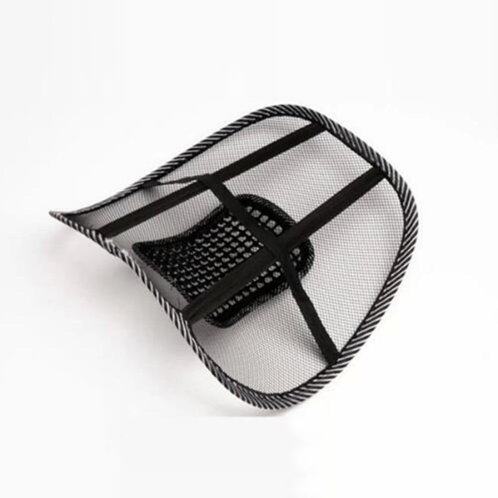 SZSS-CAR Car Seat Chair Massage Back Lumbar Support Mesh Ventilate Cushion Pad Auto Seat Back Cushion Home Office Waist Breathable Density Mesh for Back Pain and Poor Posture Fits to All Chair : Automotive